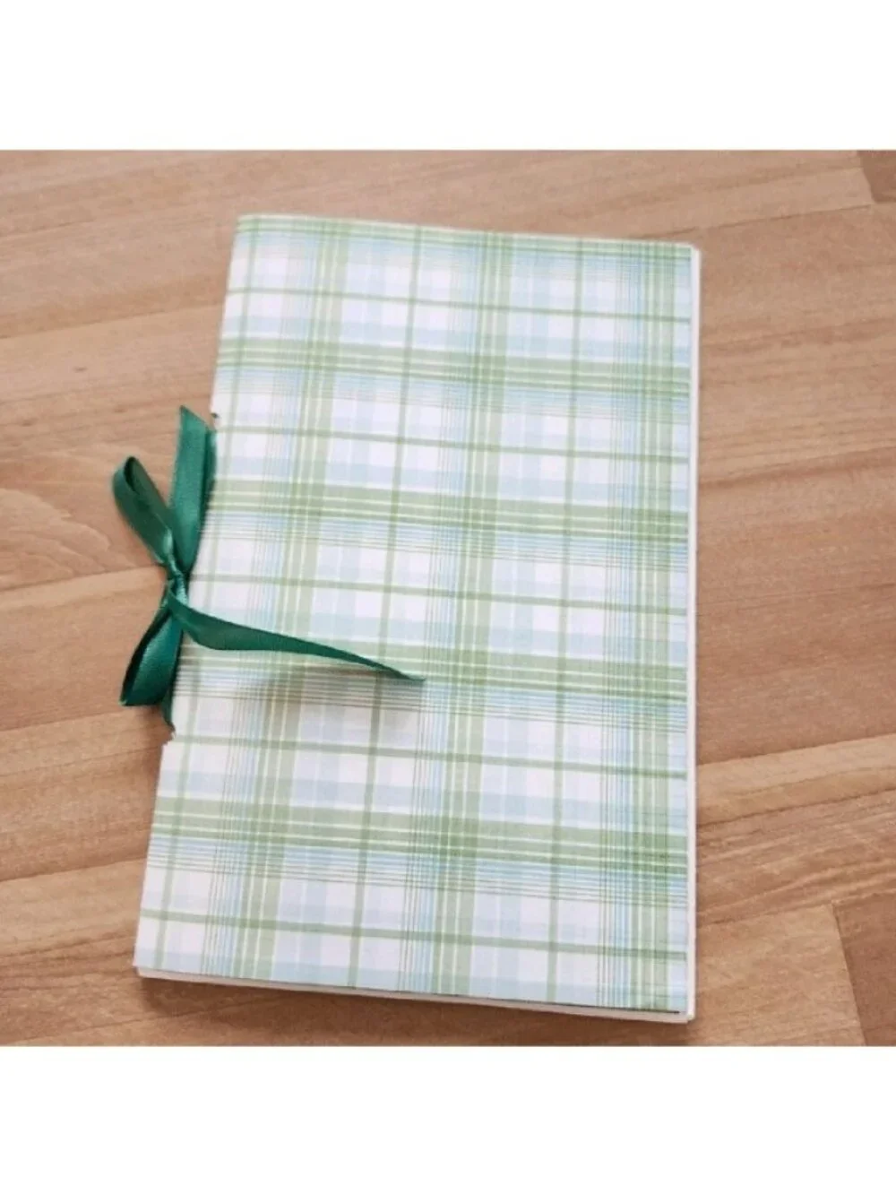 Green Garden Theme Junk Journal Booklet Blank Handmade 8.5 x 5.5